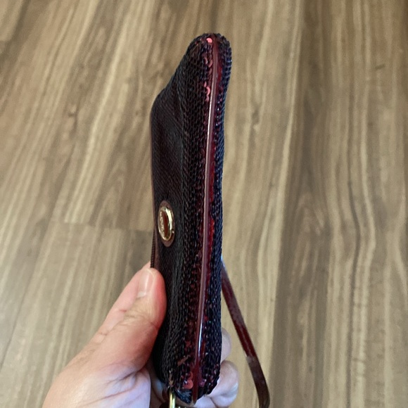 Coach Red Sequins Wrislet/Wallet - pre owned - Picture 3 of 13